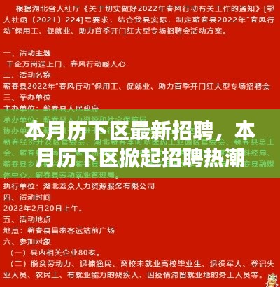 歷下區(qū)掀起招聘熱潮，背景、事件與影響分析