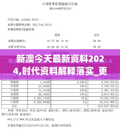 新澳今天最新資料2024,時代資料解釋落實_更新版JPY776.6