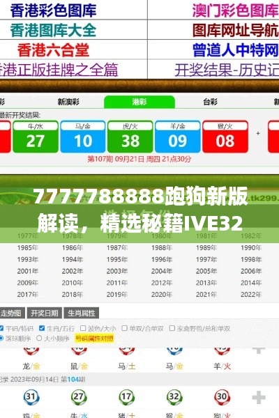 7777788888跑狗新版解讀，精選秘籍IVE323.63