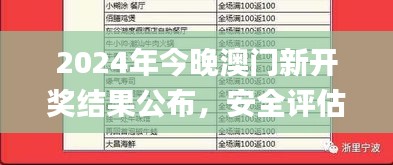 2024年今晚澳門新開獎結(jié)果公布，安全評估策略_個人版ODS705.26