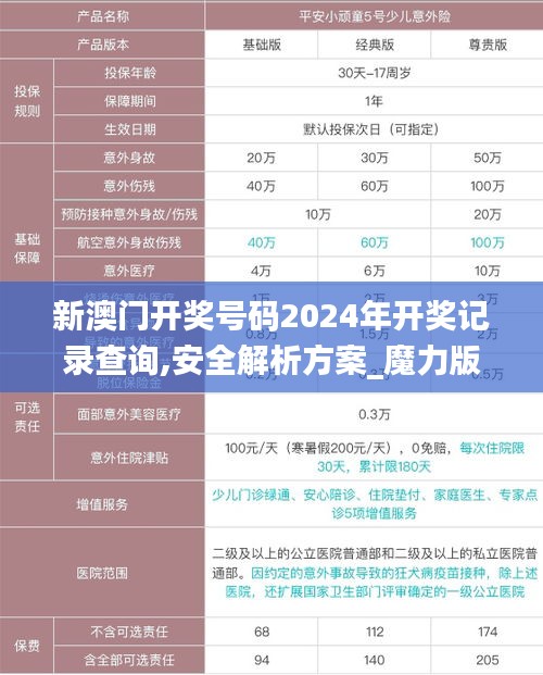 新澳門開獎號碼2024年開獎記錄查詢,安全解析方案_魔力版MJR552.18