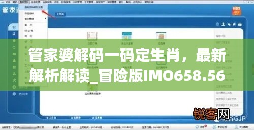 管家婆解碼一碼定生肖，最新解析解讀_冒險版IMO658.56