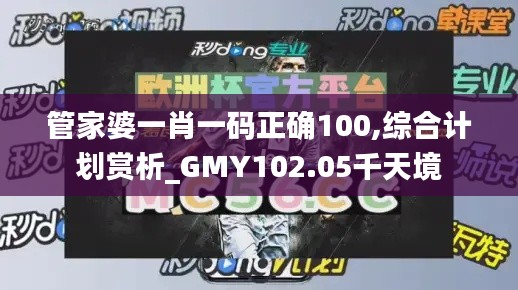 管家婆一肖一碼正確100,綜合計(jì)劃賞析_GMY102.05千天境