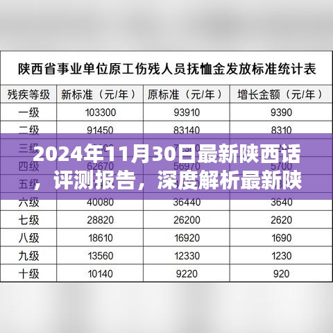 深度評(píng)測(cè)報(bào)告，最新陜西話特性與使用體驗(yàn)——2024年11月30日版