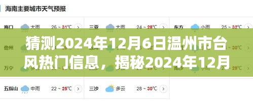 揭秘與預(yù)測(cè)，2024年溫州市臺(tái)風(fēng)熱門信息提前解讀與應(yīng)對(duì)準(zhǔn)備