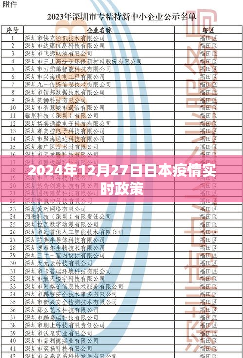 日本疫情實(shí)時政策更新，2024年12月27日最新動態(tài)