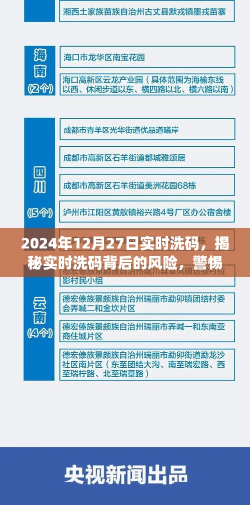 揭秘實(shí)時(shí)洗碼背后的風(fēng)險(xiǎn)，警惕違法犯罪行為（實(shí)時(shí)洗碼資訊，日期，2024年12月27日）