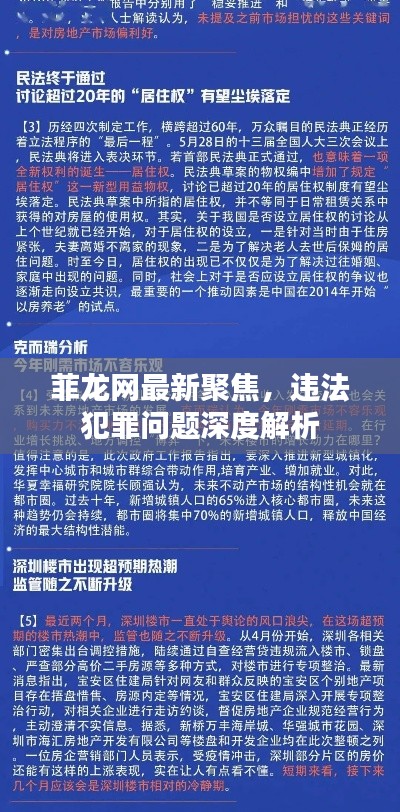 菲龍網(wǎng)最新聚焦，違法犯罪問題深度解析