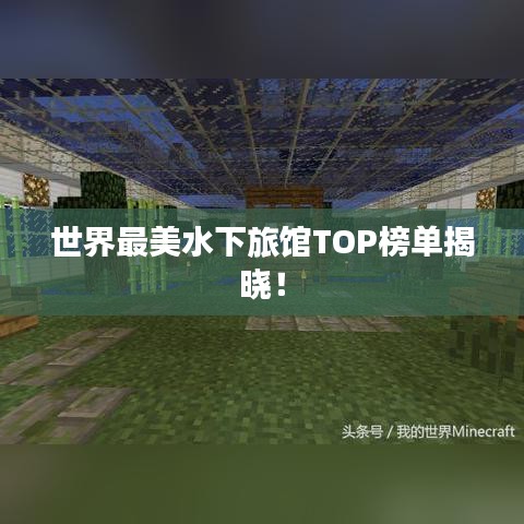 世界最美水下旅館TOP榜單揭曉！