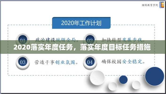 2020落實年度任務，落實年度目標任務措施 