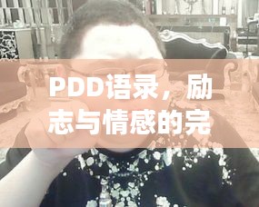 PDD語(yǔ)錄，勵(lì)志與情感的完美交融之道