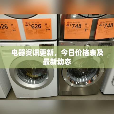 電器資訊更新，今日價(jià)格表及最新動(dòng)態(tài)